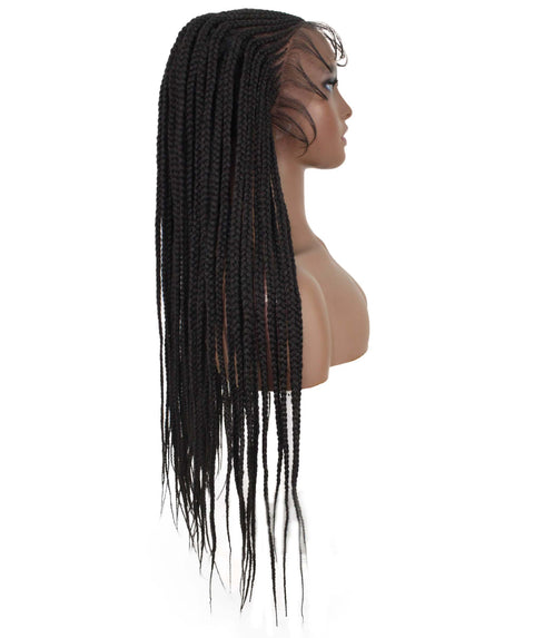 Maria Natural Black Braid Lace Wig