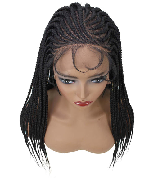 Maria Black Braid Lace Wig