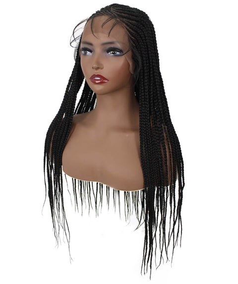 Maria Black Braid Lace Wig