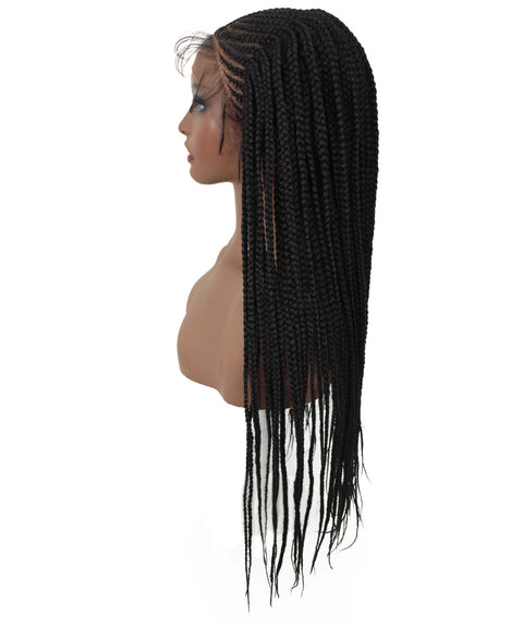 Maria Black Braid Lace Wig