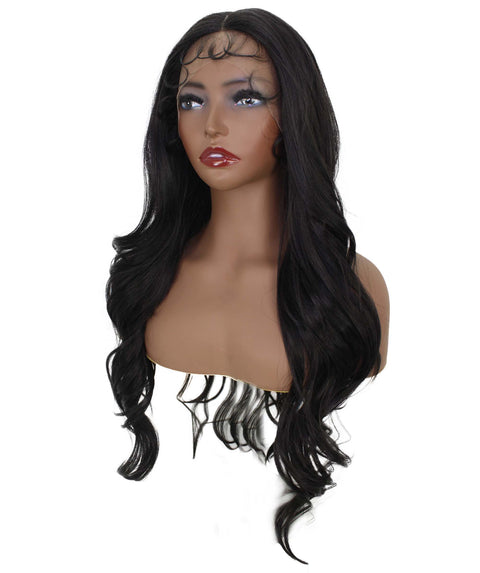 Liza Natural Black Wavy Wig