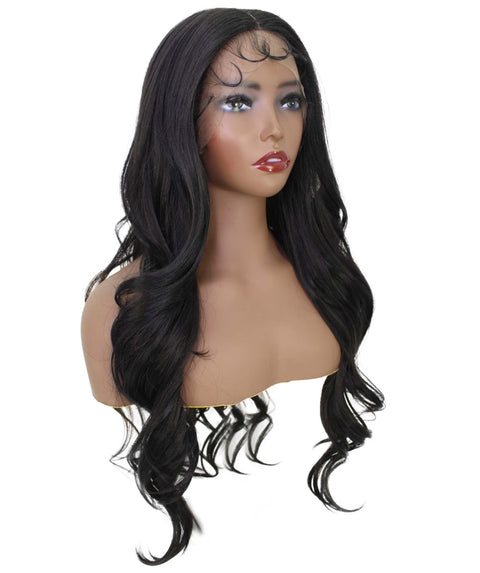 Liza Natural Black Wavy Wig