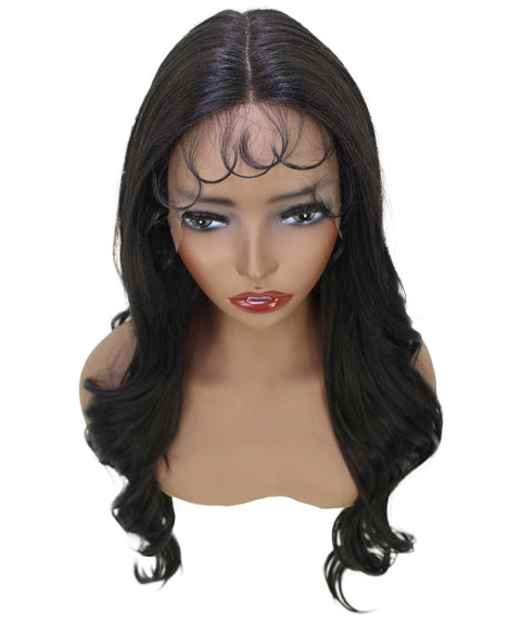 Liza Natural Black Wavy Wig