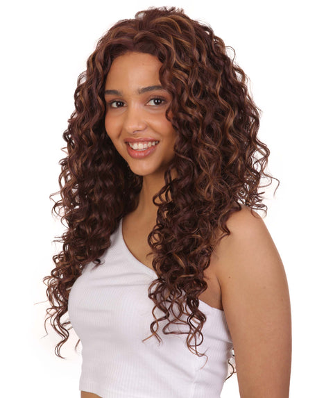 Carrie Dark Golden Brown Lace Wig