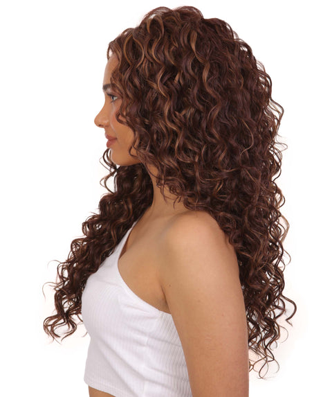 Carrie Dark Golden Brown Lace Wig