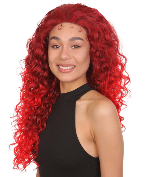 Carrie Dark Wine and Red Blend Lace Wig