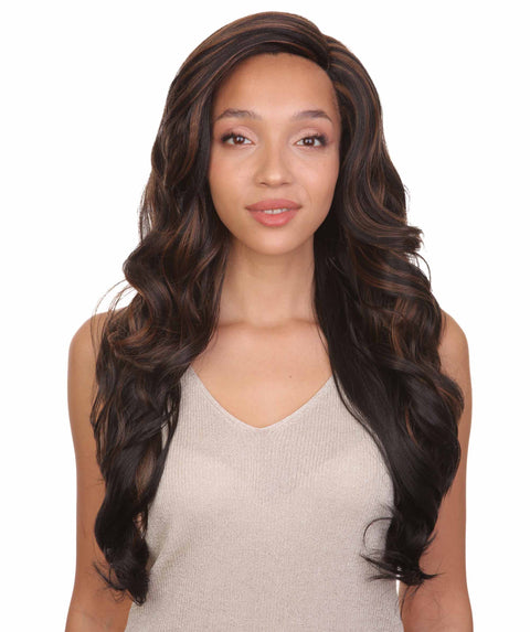 Nala Black with Caramel Glamour Lace Wig