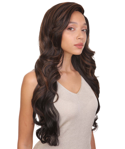 Nala Black with Caramel Glamour Lace Wig