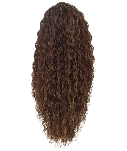 Shanice Brown with Golden Long Beach Trendy Lace Wig