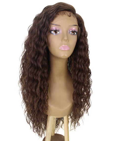 Shanice Brown with Golden Long Beach Trendy Lace Wig