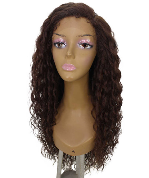 Shanice Brown with Caramel Long Beach Trendy Lace Wig