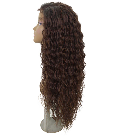 Shanice Brown with Caramel Long Beach Trendy Lace Wig