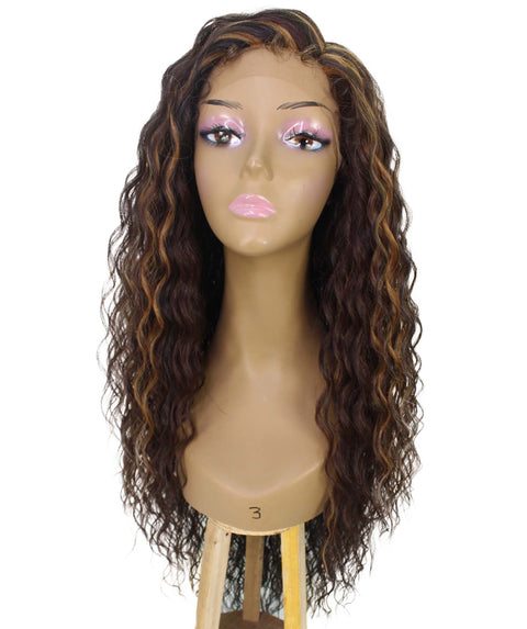 Shanice Caramel Brown Blend Long Beach Trendy Lace Wig