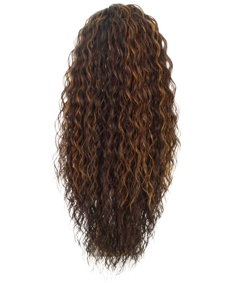 Shanice Caramel Brown Blend Long Beach Trendy Lace Wig