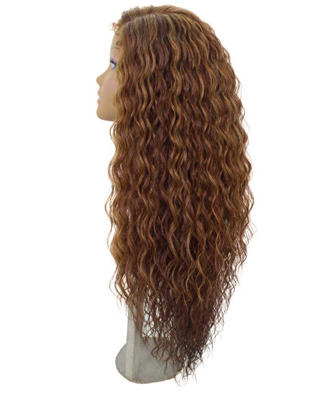 Shanice Copper Auburn Blend Long Beach Trendy Lace Wig