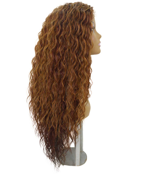 Shanice Copper Auburn Blend Long Beach Trendy Lace Wig