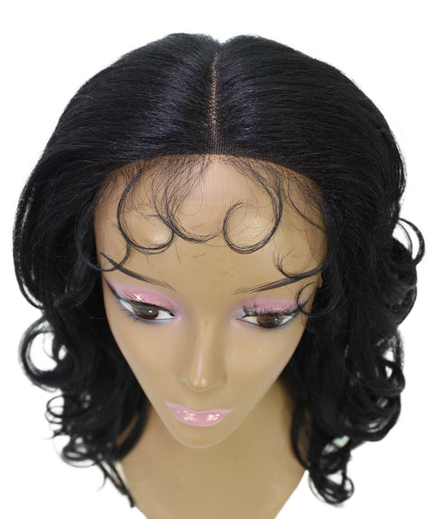 Kiara Black Middle parted Wavy Lace Wig