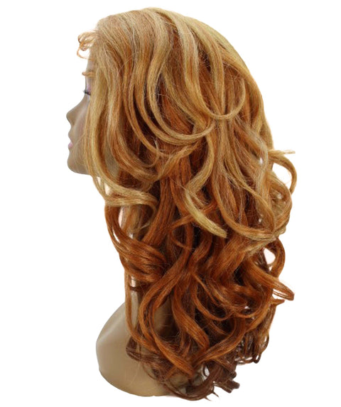 Kiara Strawberry Blonde Middle parted Wavy Lace Wig