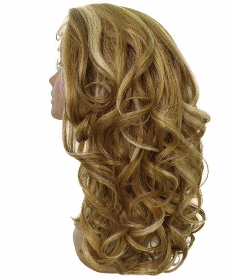 Kiara Blonde Blend Middle parted Wavy Lace Wig