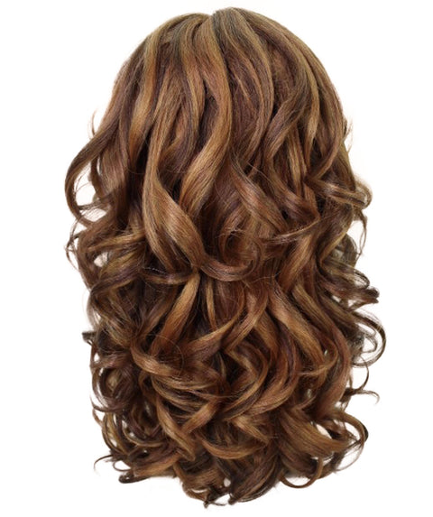 Kiara Light Brown Blend Middle parted Wavy Lace Wig