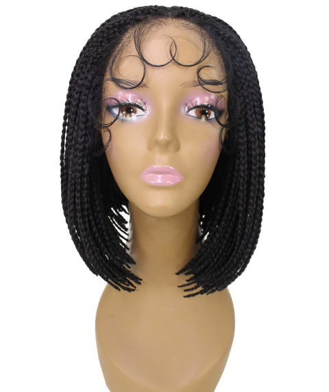 Jayla Natural Black Box Braids Lace Wig