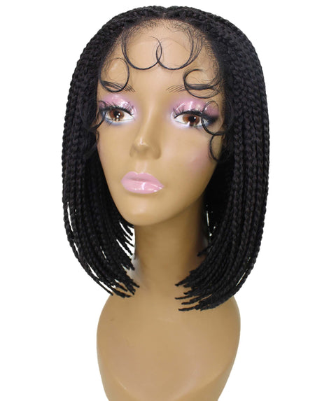 Jayla Natural Black Box Braids Lace Wig