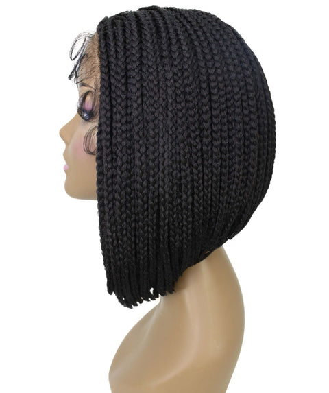 Jayla Natural Black Box Braids Lace Wig