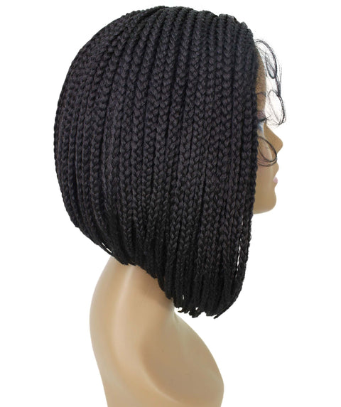 Jayla Natural Black Box Braids Lace Wig