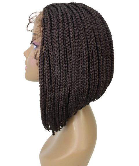 Jayla Medium Brown Box Braids Lace Wig