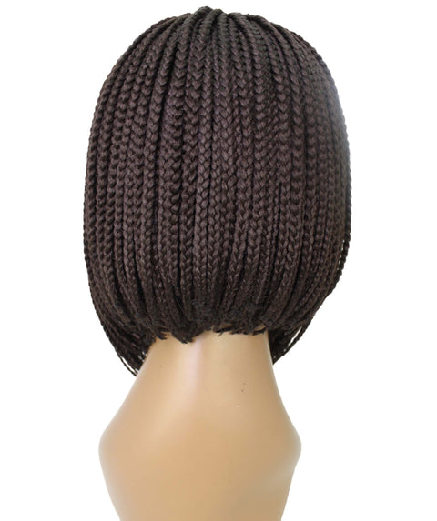 Jayla Medium Brown Box Braids Lace Wig