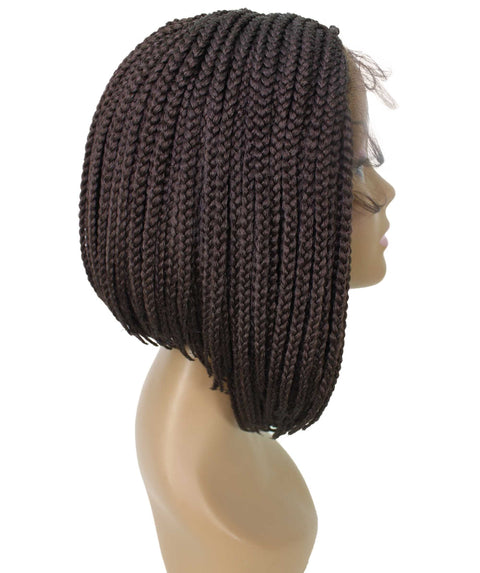 Jayla Medium Brown Box Braids Lace Wig