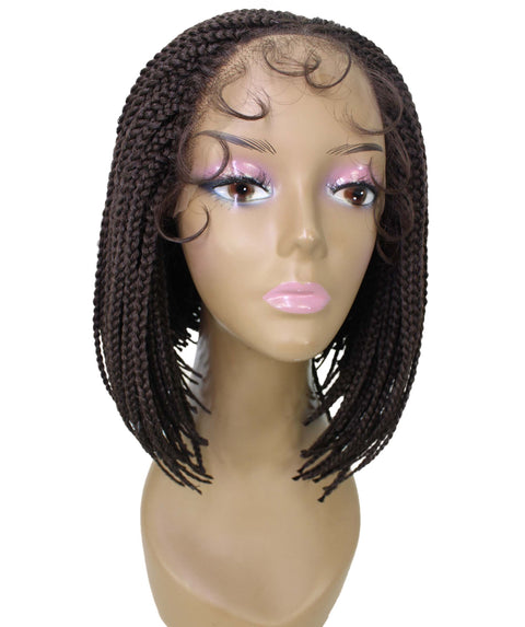 Jayla Medium Brown Box Braids Lace Wig