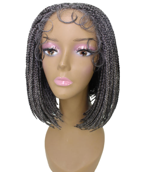 Jayla Charcoal Grey Box Braids Lace Wig