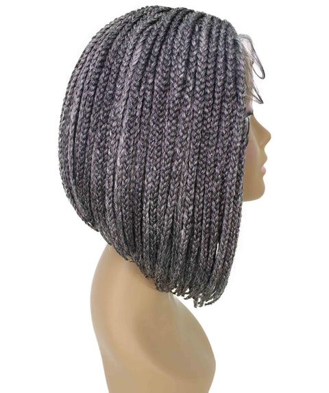 Jayla Charcoal Grey Box Braids Lace Wig