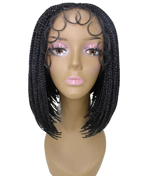 Jayla Salt and Pepper Grey Box Braids Lace Wig