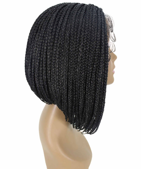 Jayla Salt and Pepper Grey Box Braids Lace Wig