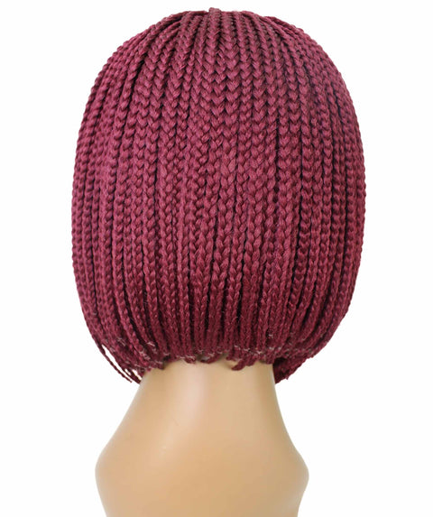 Jayla Burgundy Box Braids Lace Wig