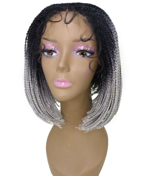 Jayla Grey Ombre Box Braids Lace Wig