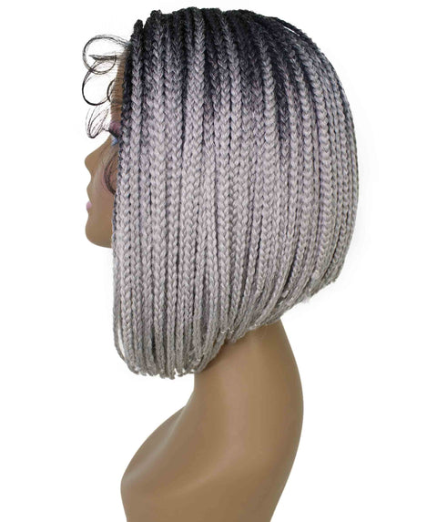 Jayla Grey Ombre Box Braids Lace Wig