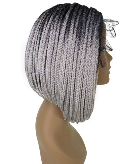 Jayla Grey Ombre Box Braids Lace Wig