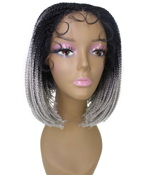 Jayla Grey Ombre Box Braids Lace Wig