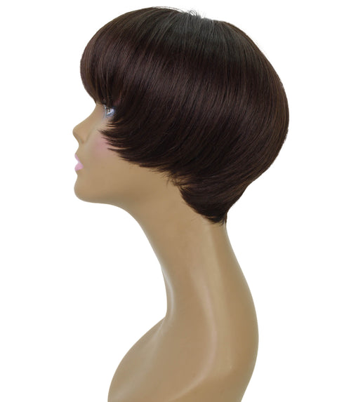 Alyssa Medium Brown Short Hair Wig