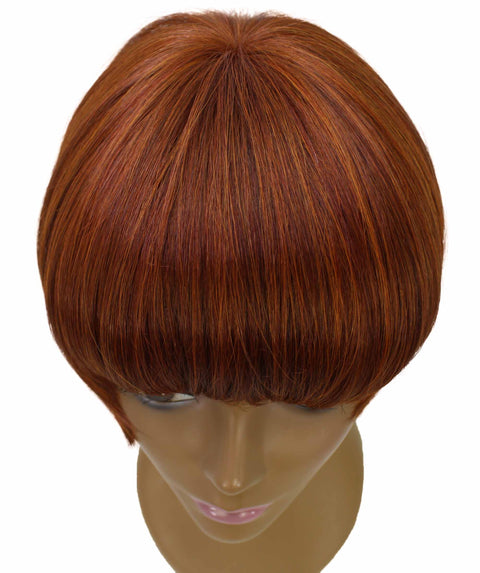 Alyssa Brown with Copper Red Short Hair Wig