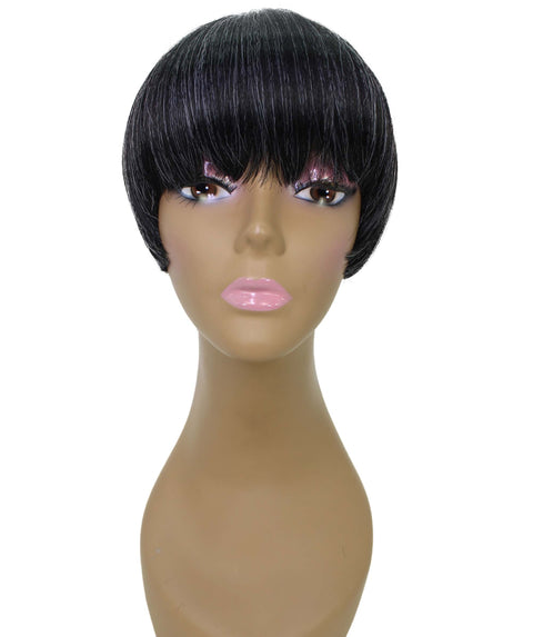 Alyssa Salt and Pepper Blend Short Hair Wig