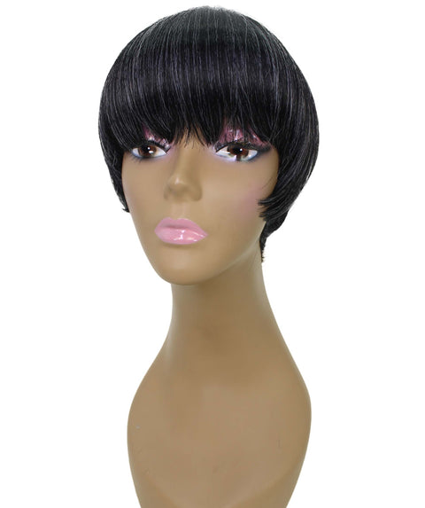 Alyssa Salt and Pepper Blend Short Hair Wig