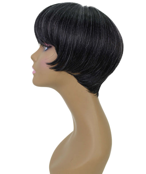 Alyssa Salt and Pepper Blend Short Hair Wig