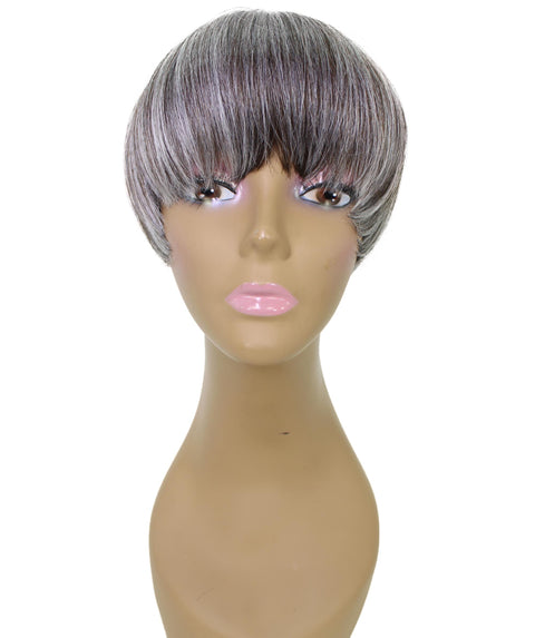 Alyssa Charcoal Gray Short Hair Wig