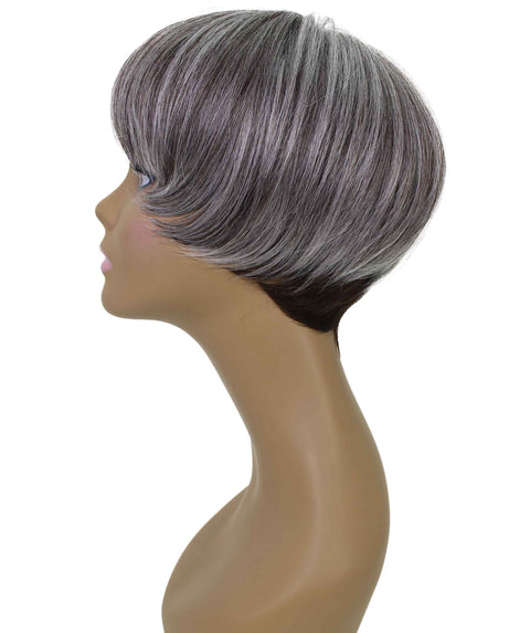 Alyssa Charcoal Gray Short Hair Wig