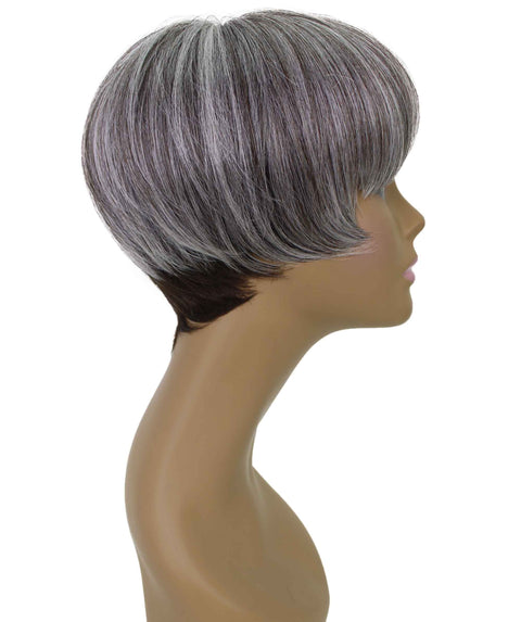 Alyssa Charcoal Gray Short Hair Wig