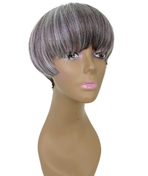 Alyssa Charcoal Gray Short Hair Wig